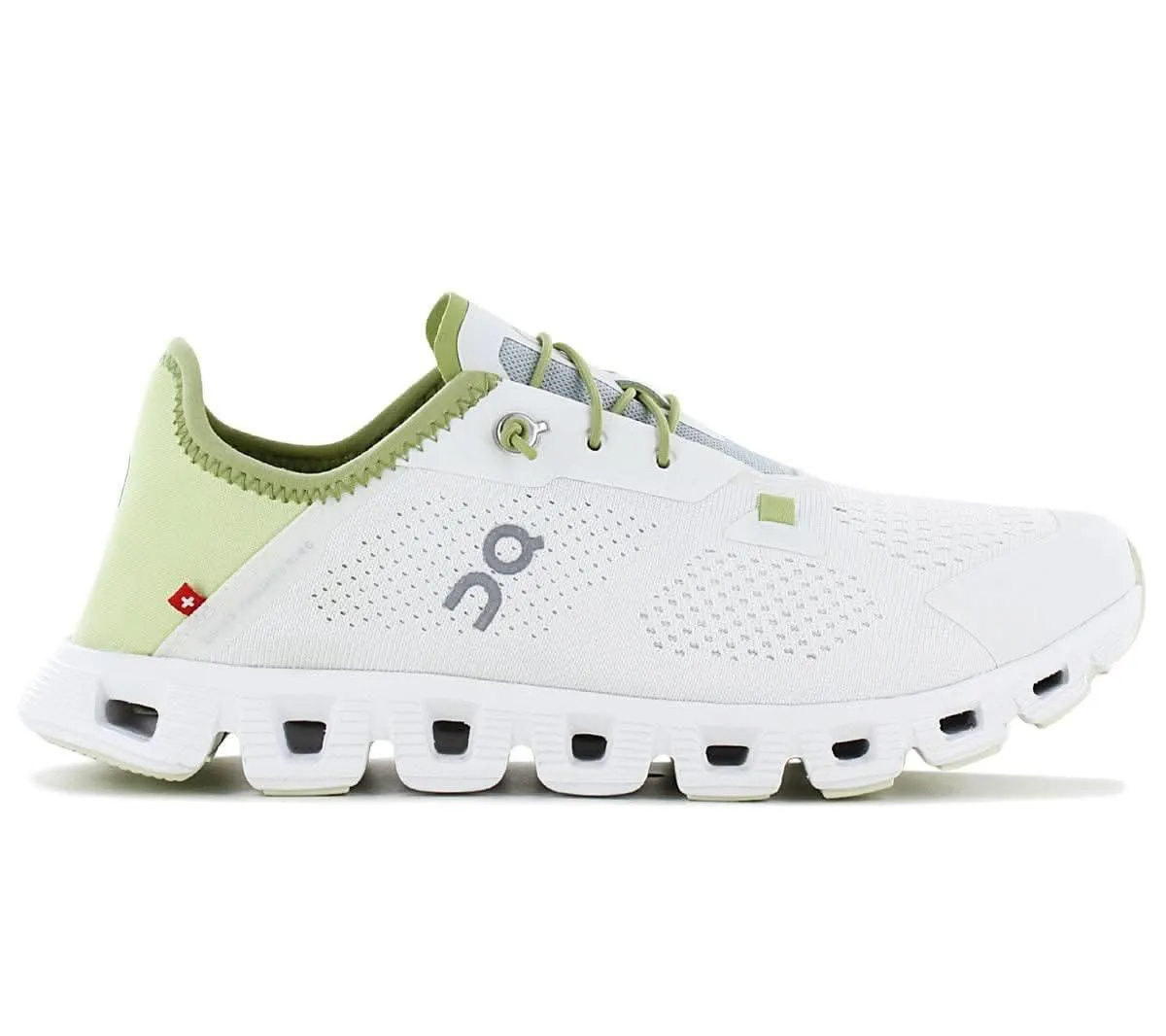 ON Running Cloud 5 Coast - Damen Sneakers Schuhe Ivory-Acacia 3WD10541985