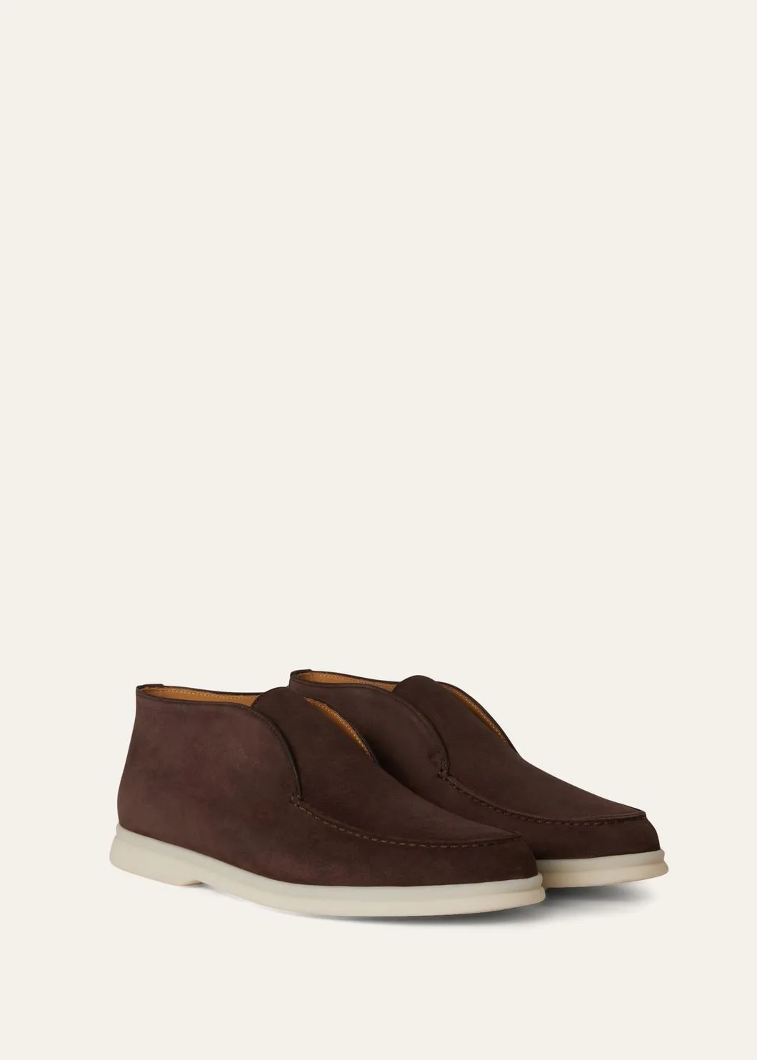 Open Walk Boots in Chocolate Suede