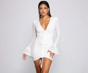Paola Formal Stylish Sequin Ruched Bodycon