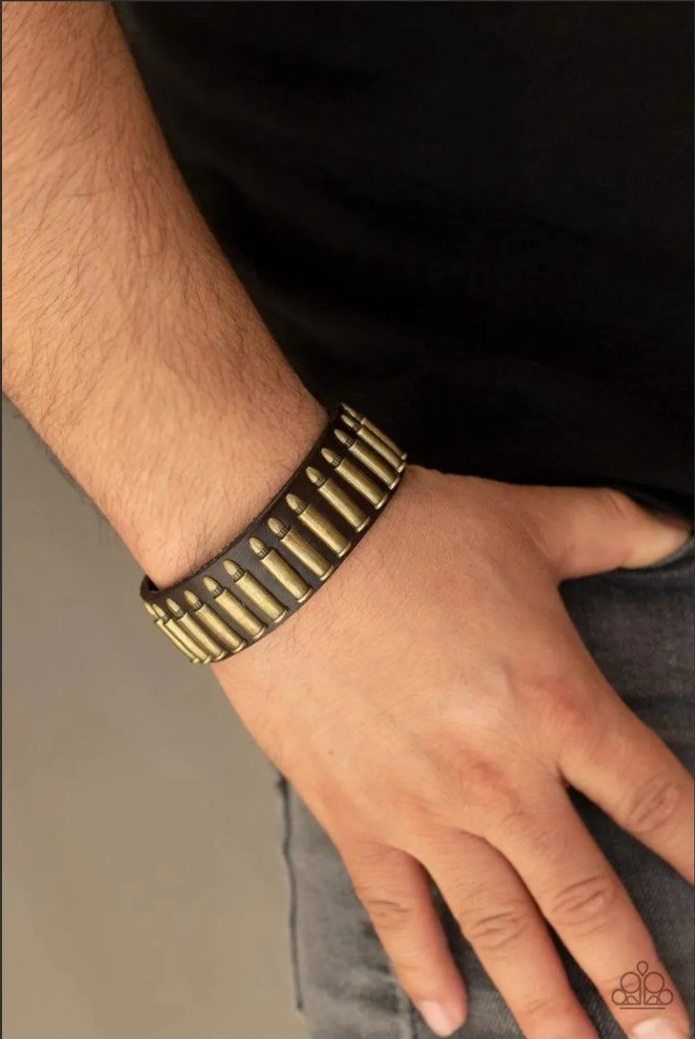 Paparazzi Armed and Dangerous - Brass Urban Bracelet