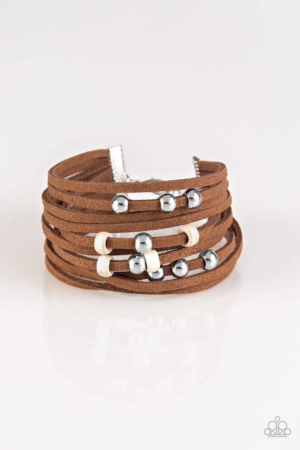 Paparazzi - Colorfully Coachella - White Urban Bracelet