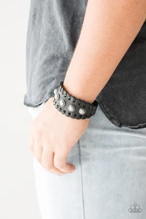 Paparazzi - Urban Cowboy - Black Bracelet