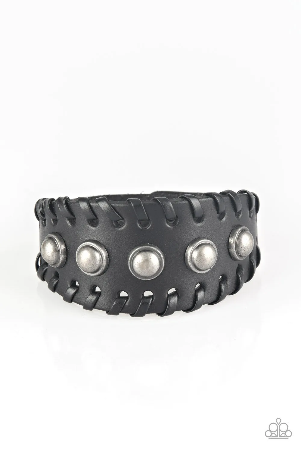 Paparazzi - Urban Cowboy - Black Bracelet