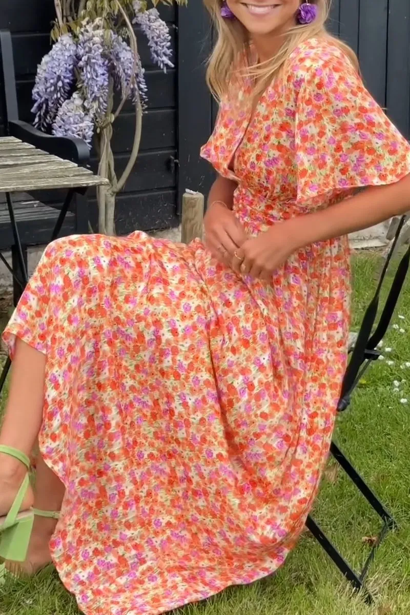Pauline | Long Floral Dress