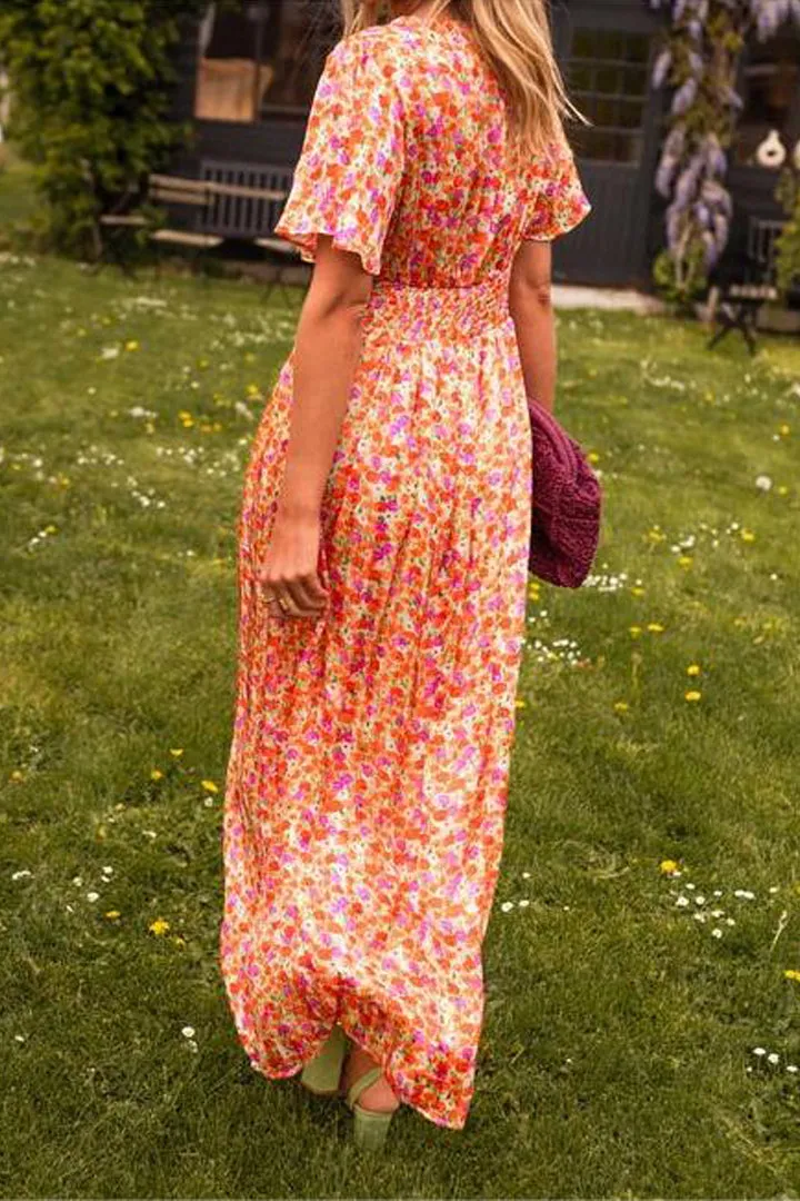 Pauline | Long Floral Dress