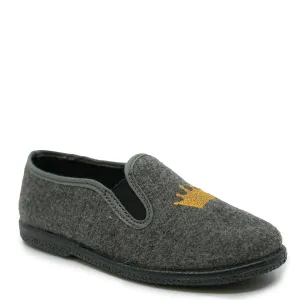 Pepe Gray Wool Crown Loafer