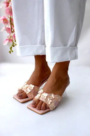 Pink Camellia Heels