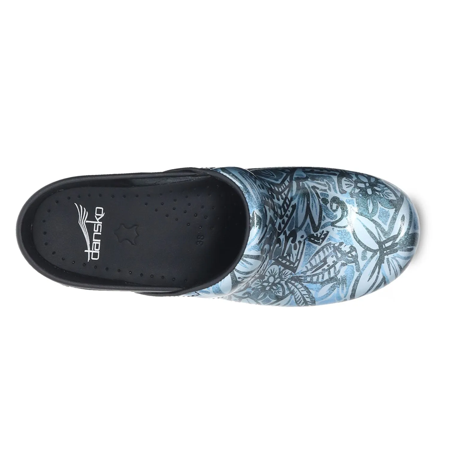 Professional Floral Patent Denim