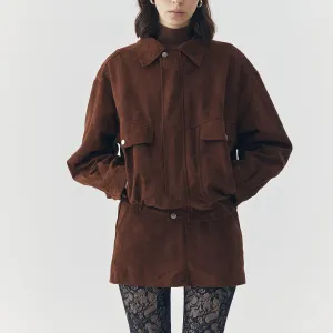 REMI SUEDE JACKET AND SKORT SET