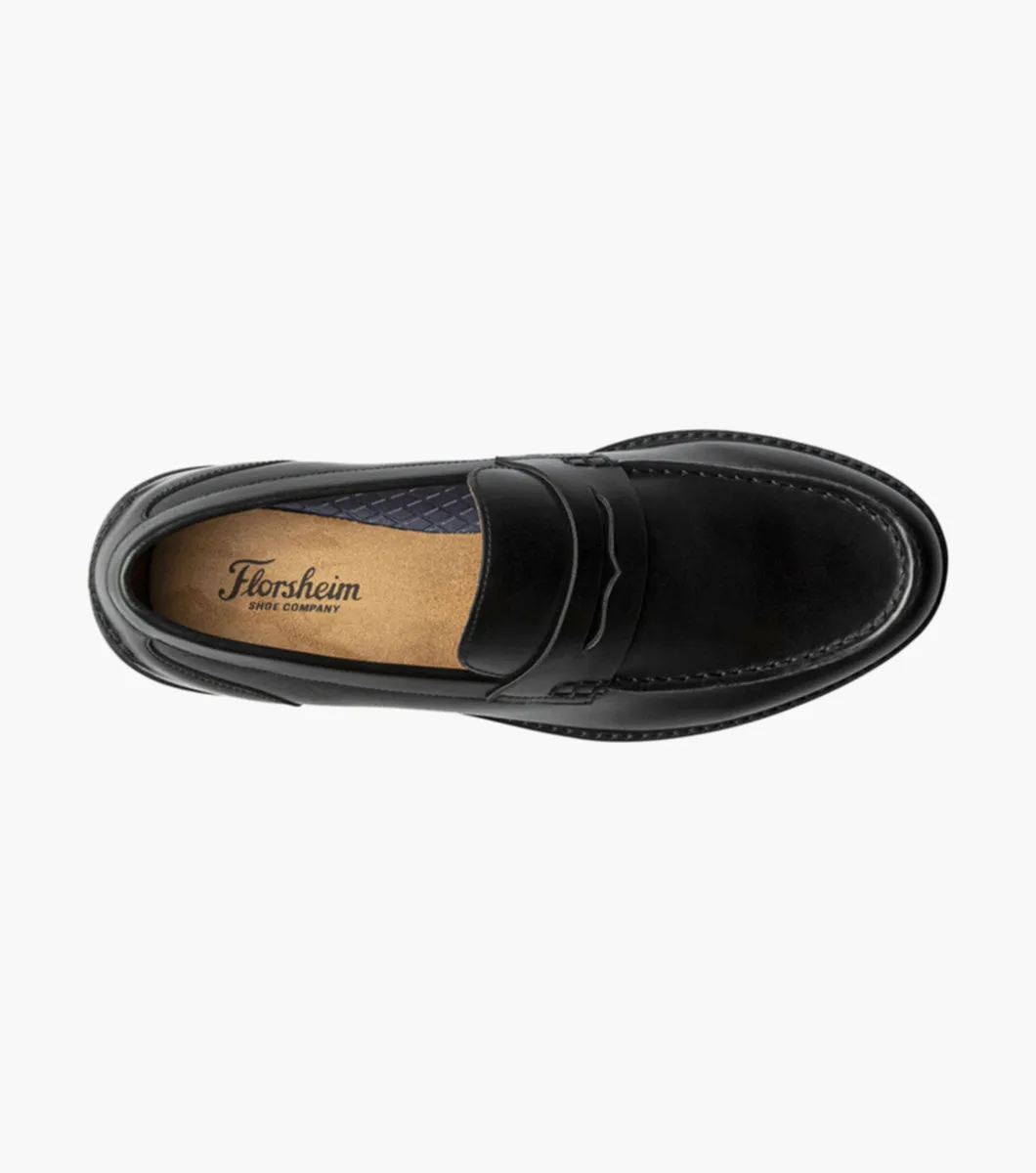 Renegade Moc Toe Penny Loafer-Black | Florsheim
