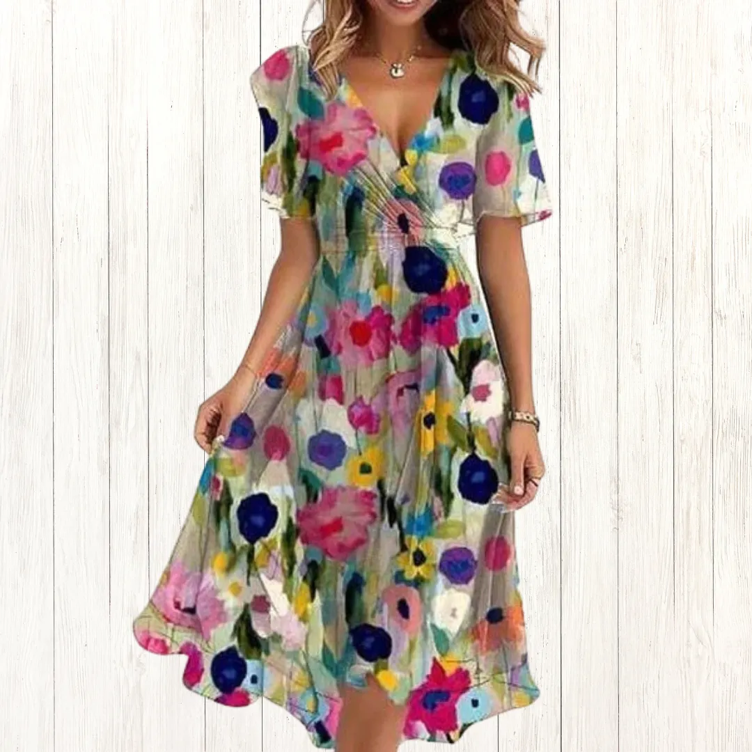 Robbie | Elegant short sleeve dress