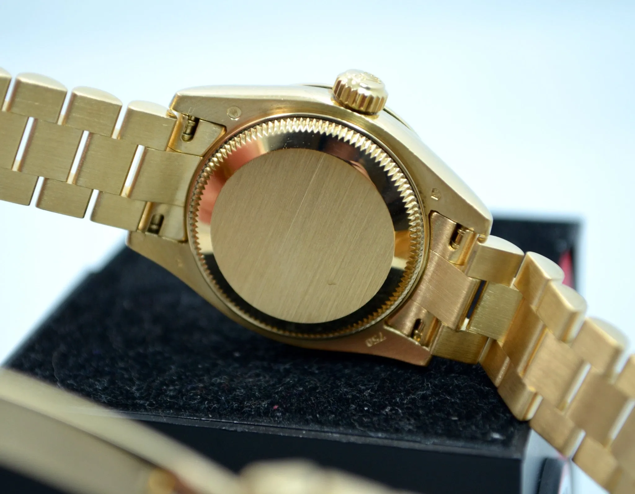 Rolex Ladies President 179138 Datejust 18K Yellow Gold Diamond "K" Serial Champagne Box Papers