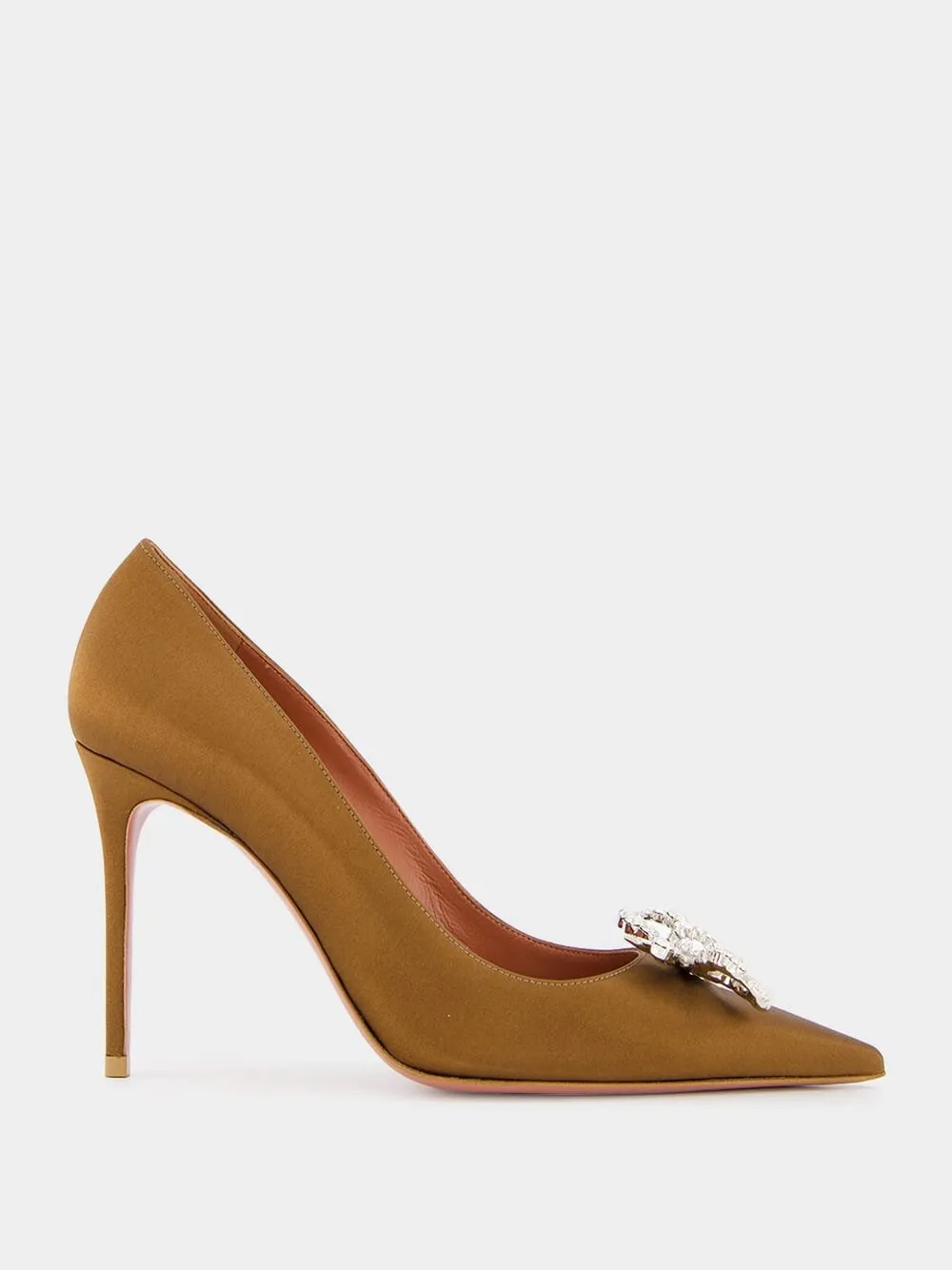 Rosie Mocha Satin Pumps