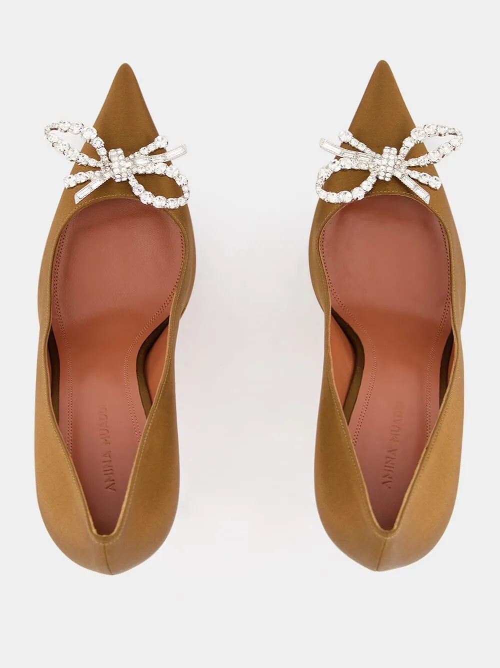Rosie Mocha Satin Pumps