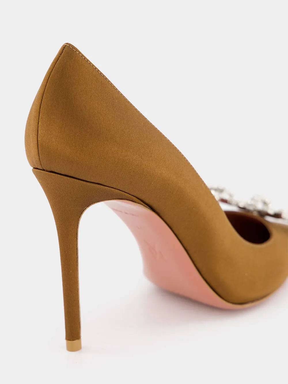 Rosie Mocha Satin Pumps