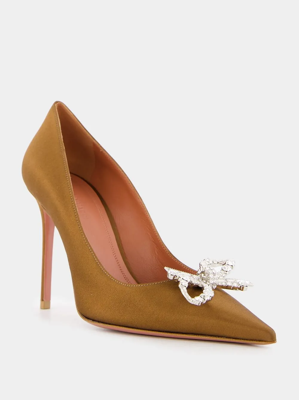 Rosie Mocha Satin Pumps