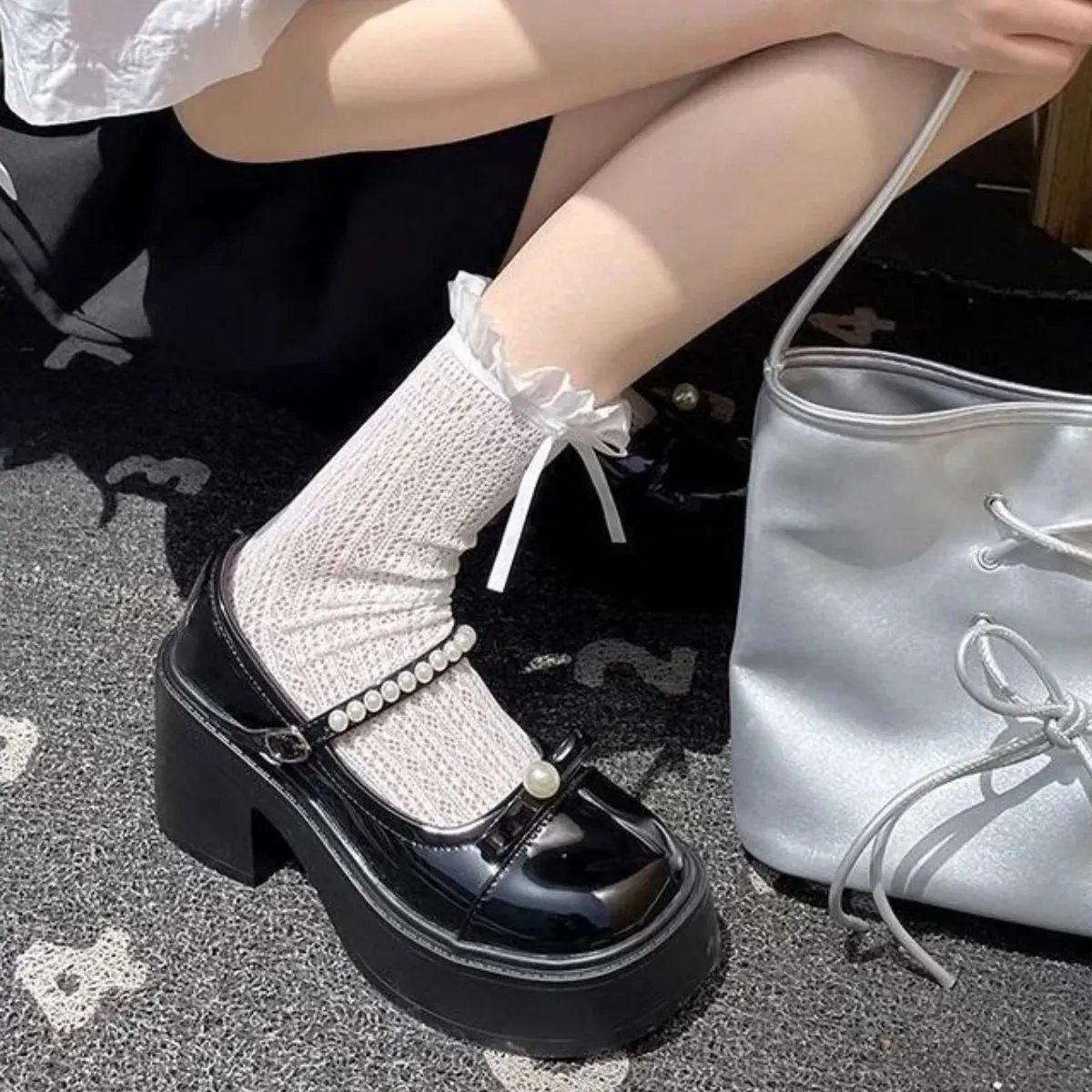 Round Toe Block Heels Loafer