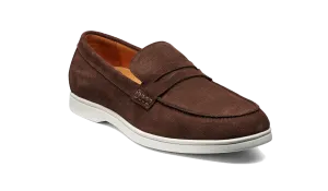 Santiago - Coffee Suede White Sole