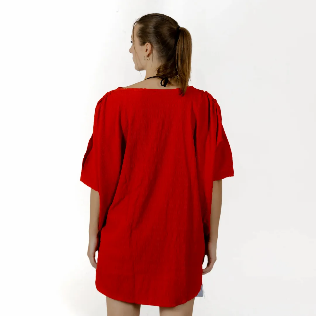 Scarlet Breeze Cover-Up Blouse