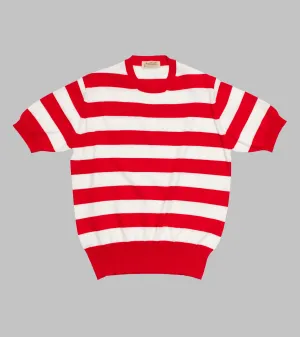 ‘Skipper’ Striped Tee Red/White