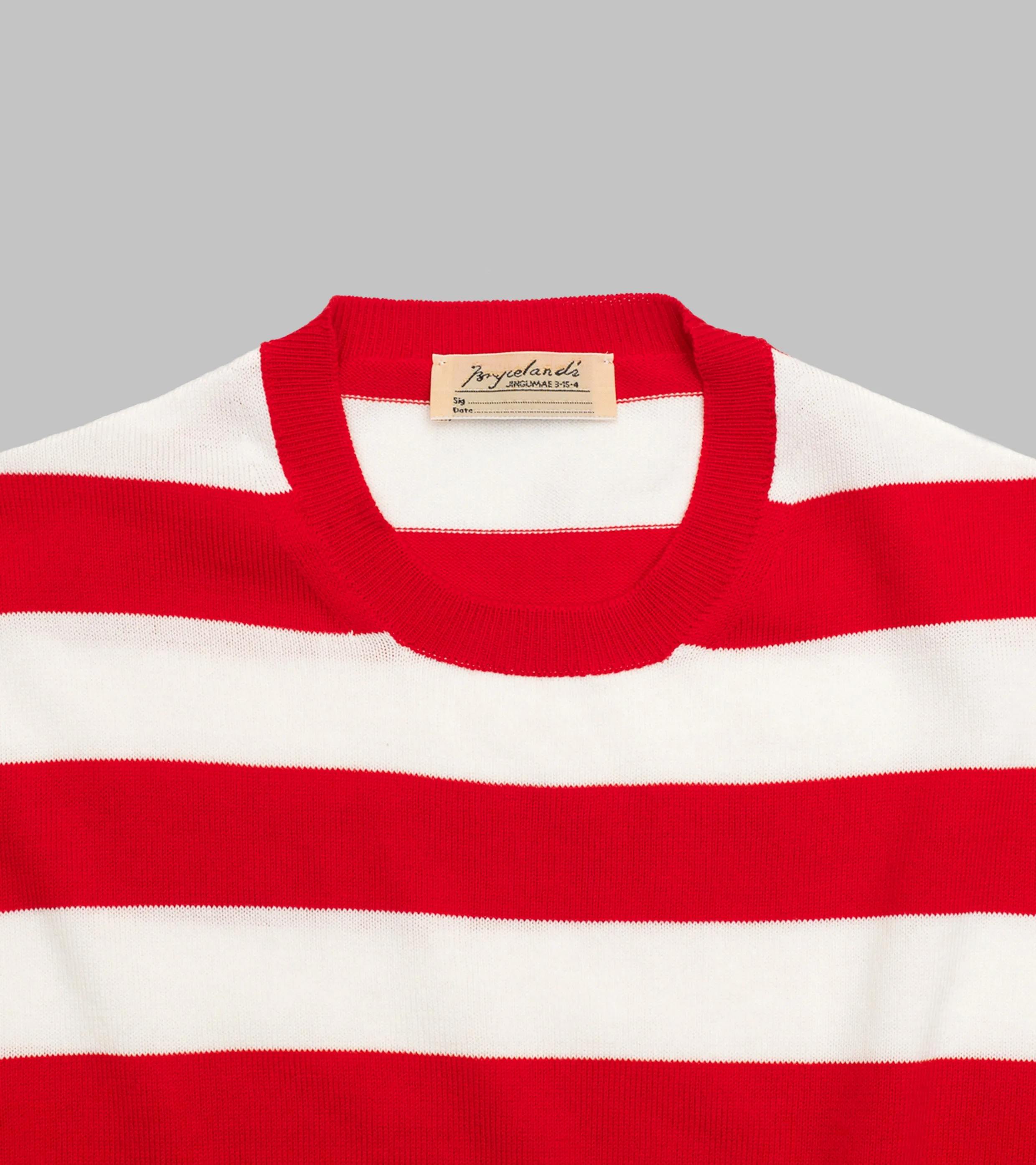 ‘Skipper’ Striped Tee Red/White