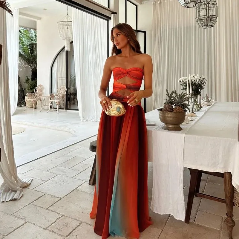 Soléa™ Tie-Dye Silhouette Gown