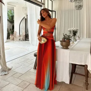 Soléa™ Tie-Dye Silhouette Gown