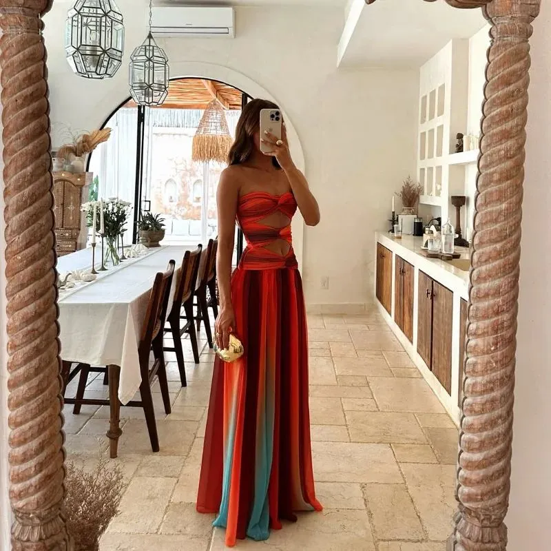 Soléa™ Tie-Dye Silhouette Gown