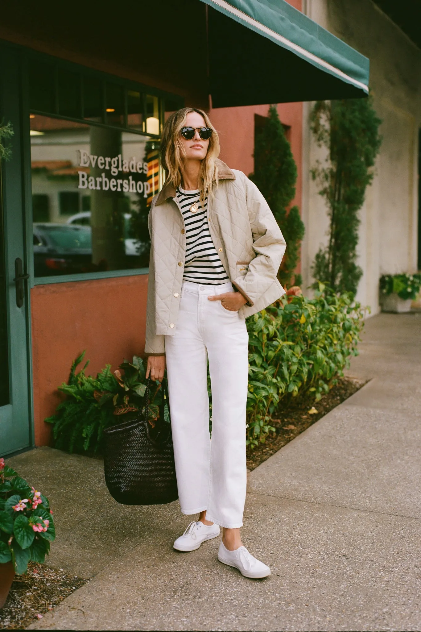 Sour Cream Harper Crop Jean