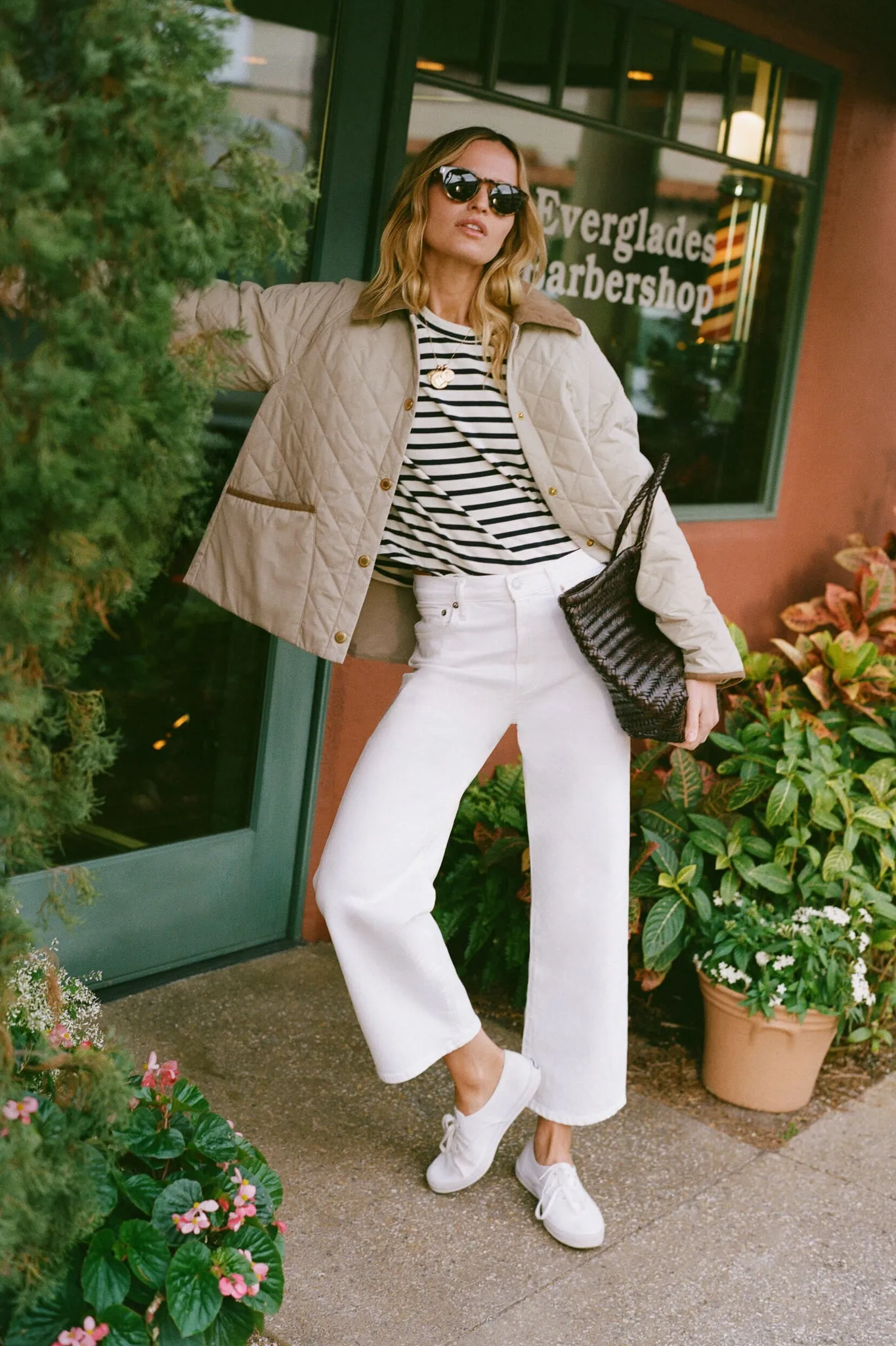 Sour Cream Harper Crop Jean