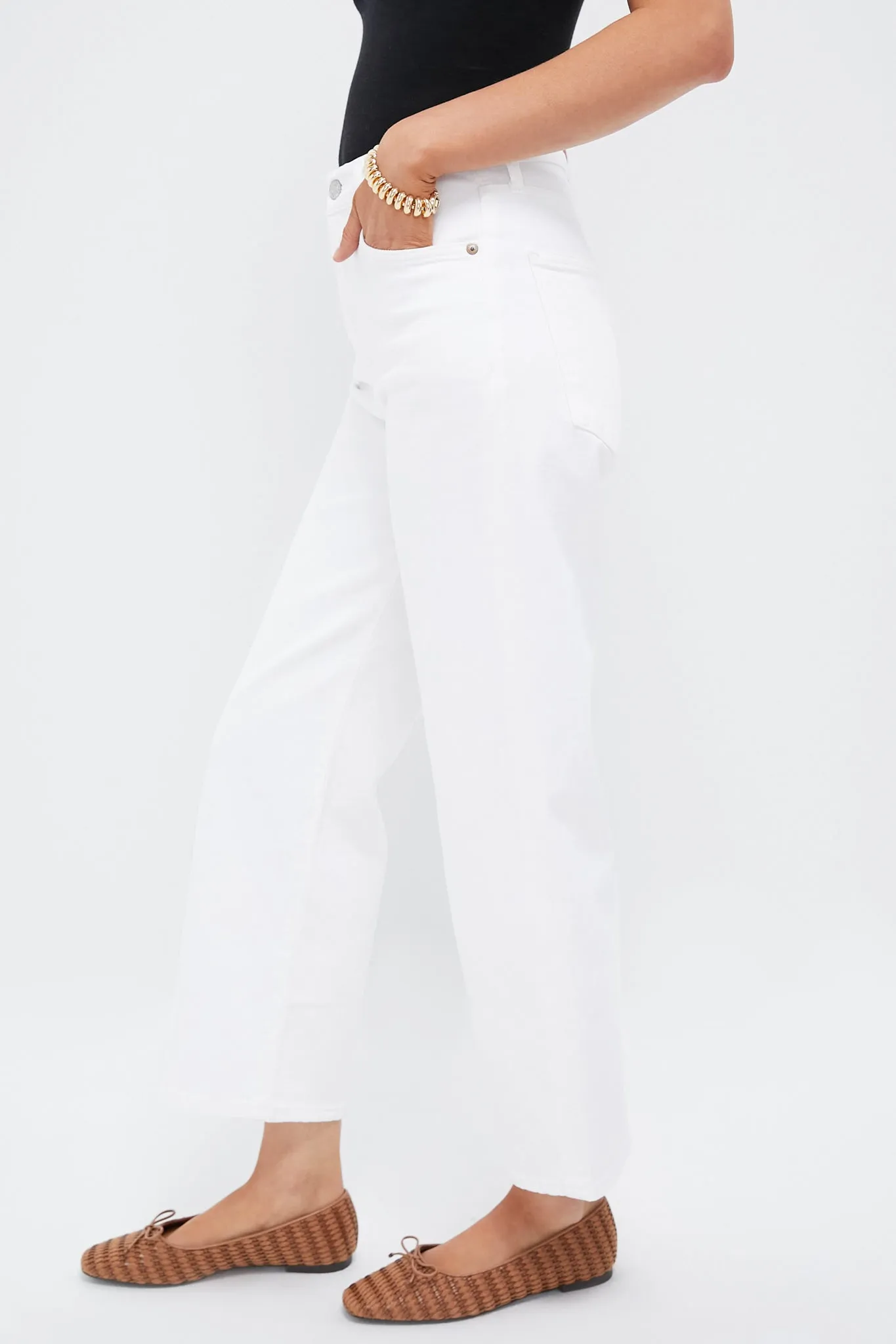 Sour Cream Harper Crop Jean