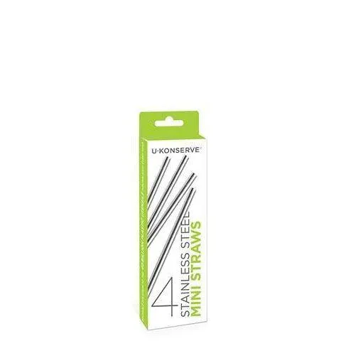 Stainless Steel Mini Straw - 4 Pack
