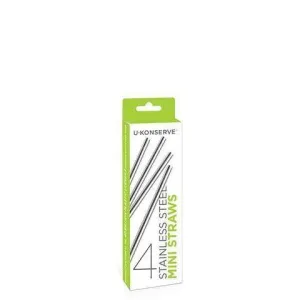 Stainless Steel Mini Straw - 4 Pack