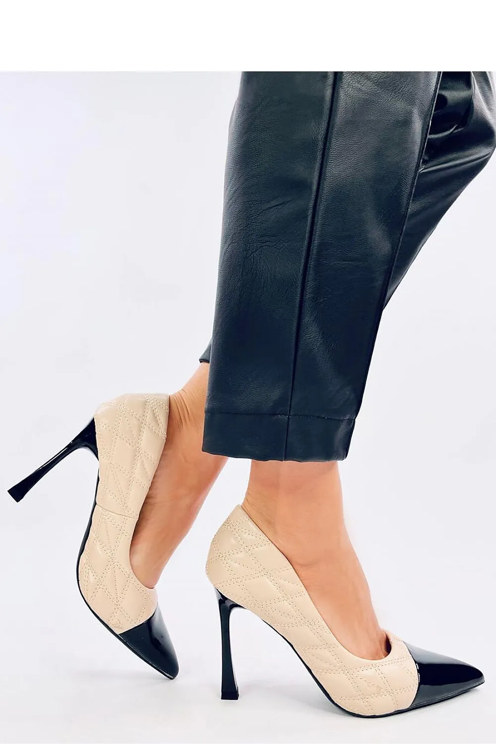 Strappy high heels