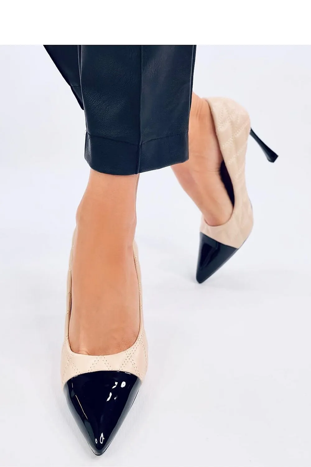 Strappy high heels