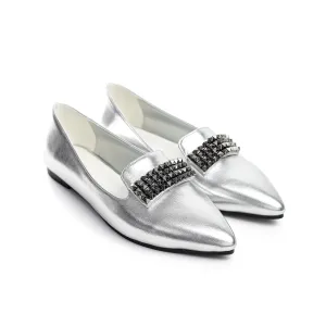 Studded Metallic Loafer