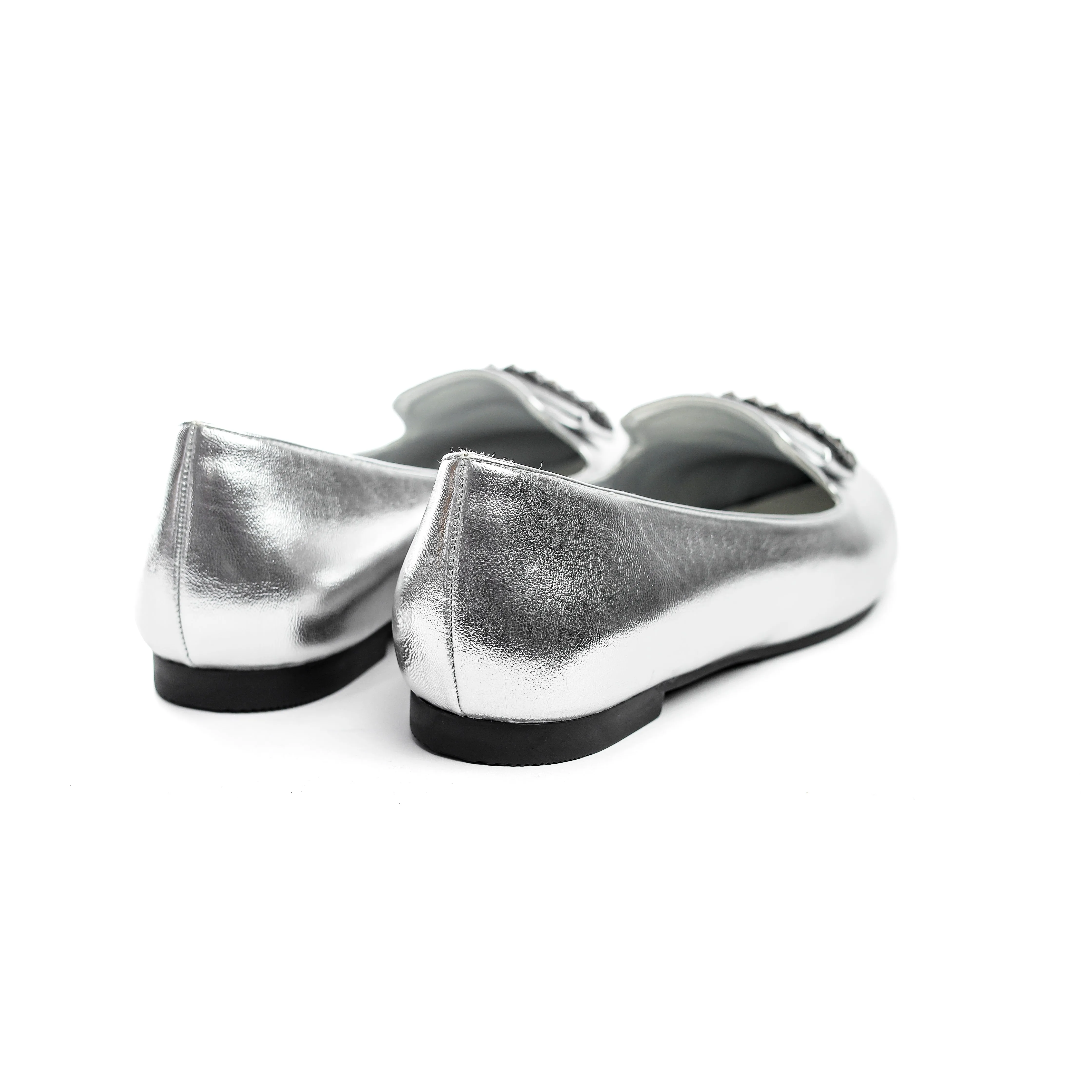 Studded Metallic Loafer