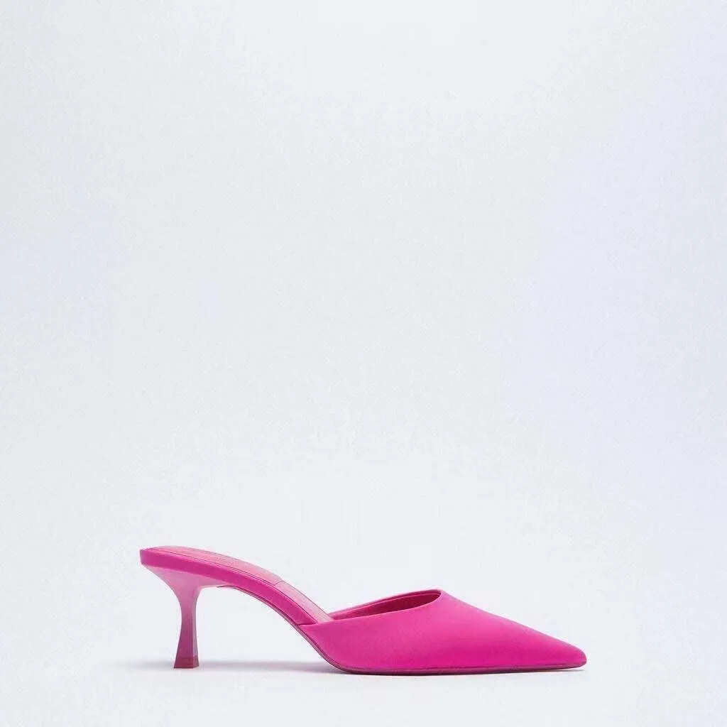 Summer Soft Pointed Toe Heels