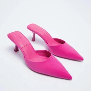 Summer Soft Pointed Toe Heels