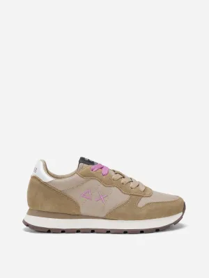 Sun68 Ally Suede E Nylon Sneakers Beige Scuro