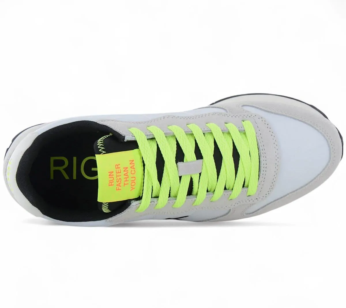 SUN68 Tom Fluo - Herren Sneakers Schuhe Weiß Z35102-01