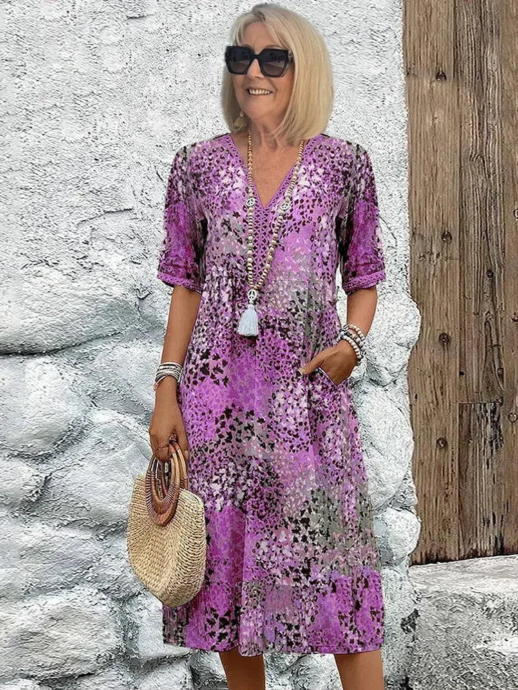 Sundown Style | Cheerful Mid Dress