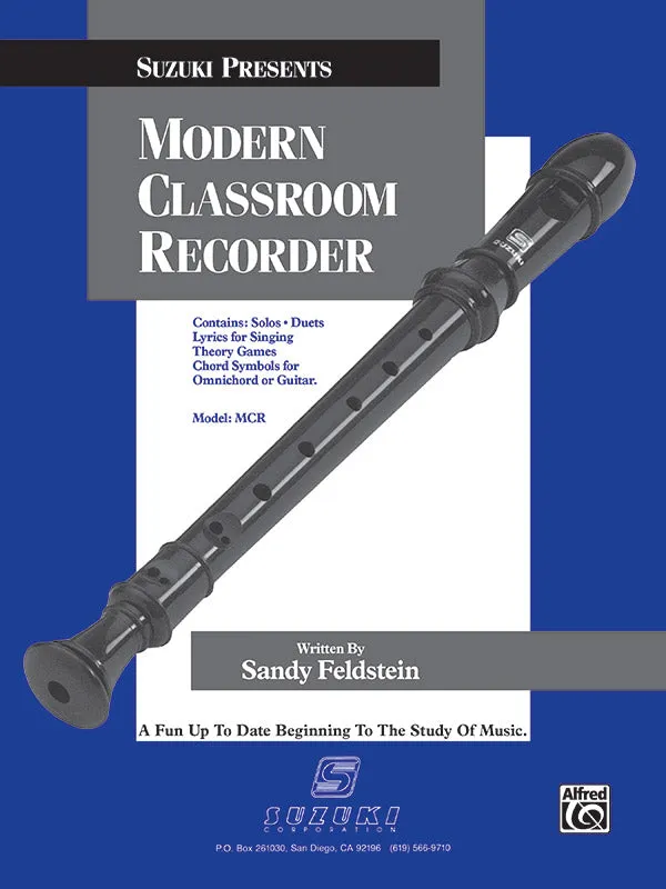 Suzuki Modern Classroom Recorder