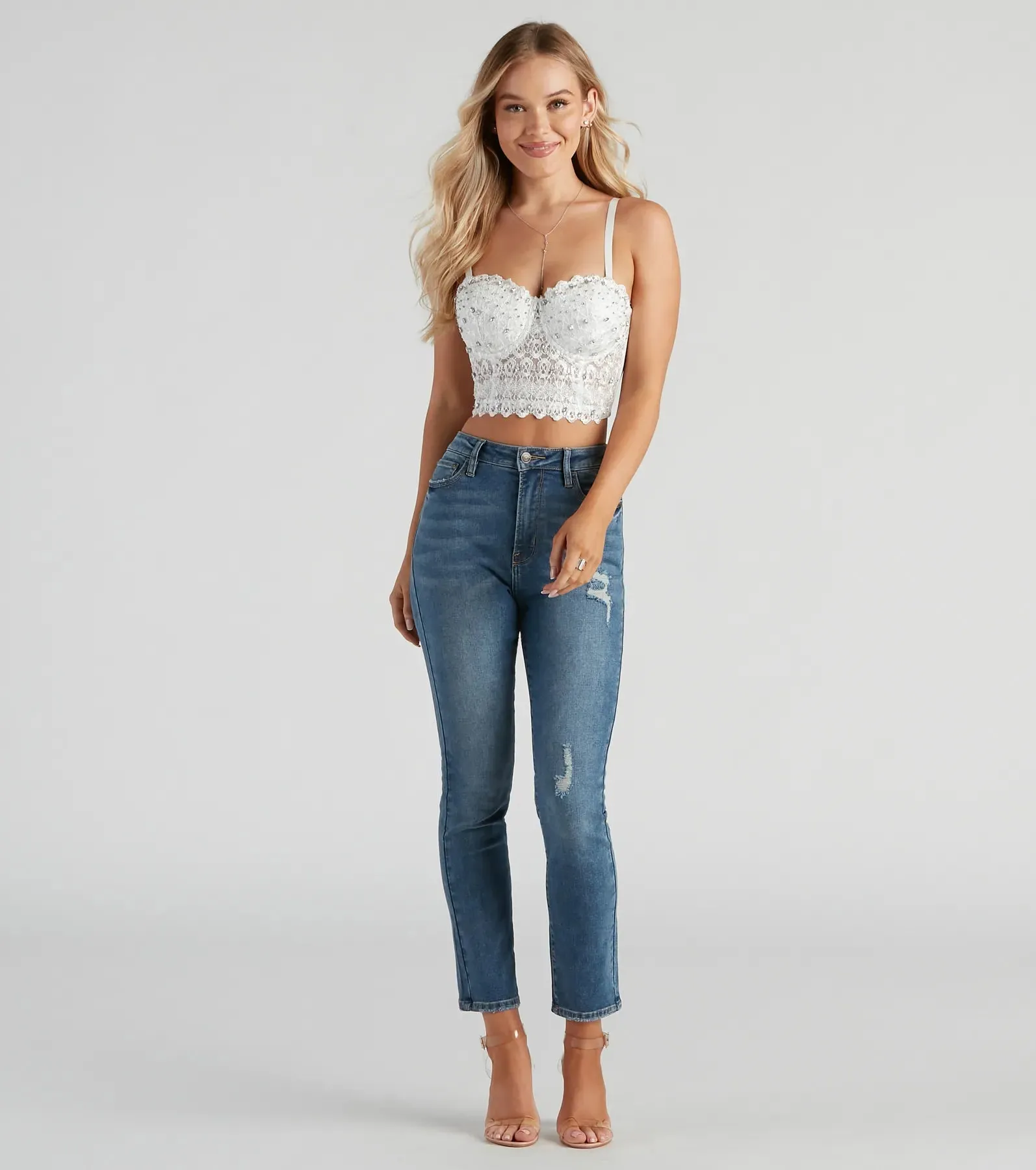 Taylor High Rise Skinny Ankle Jeans By Windsor Denim