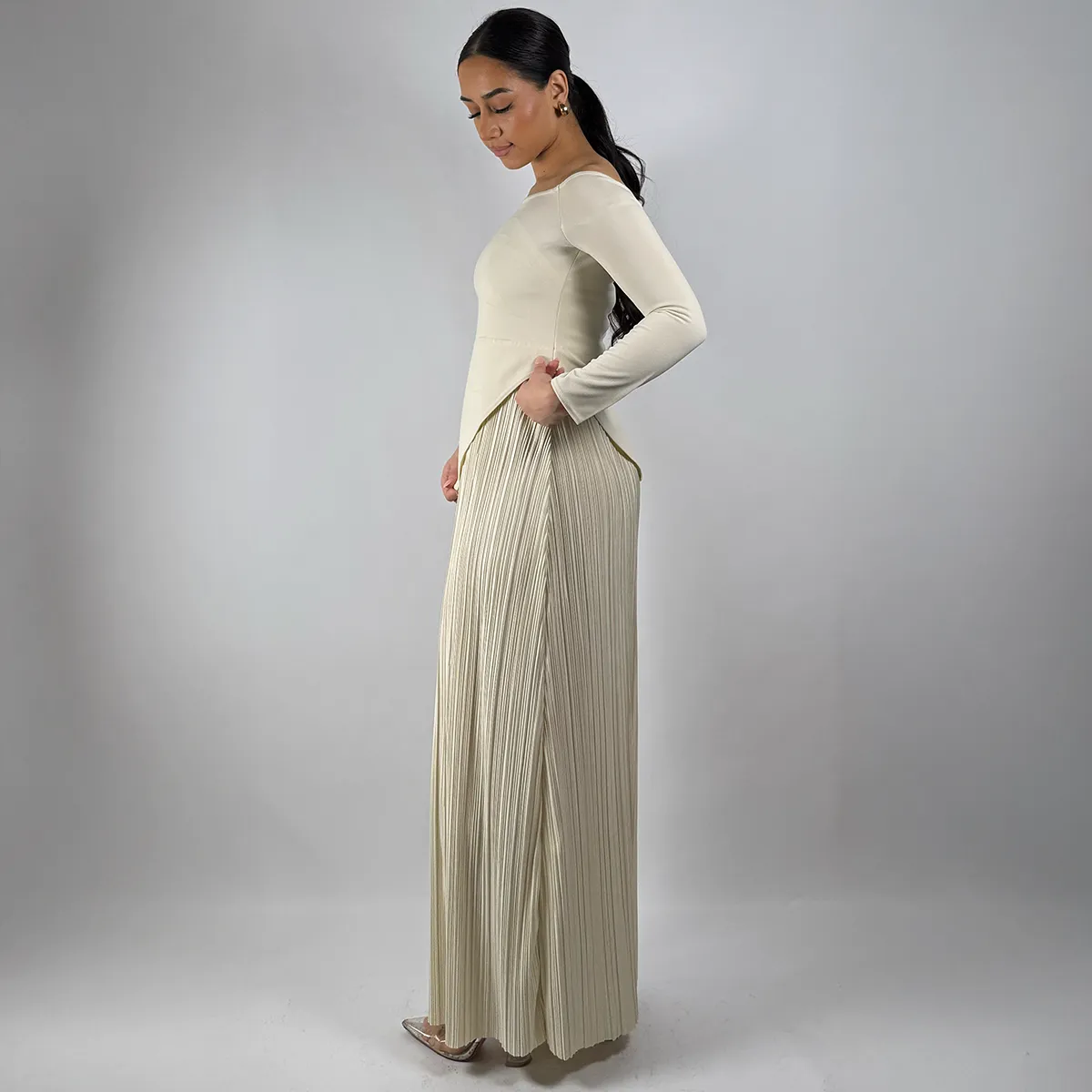 The Beige Starfall Dress