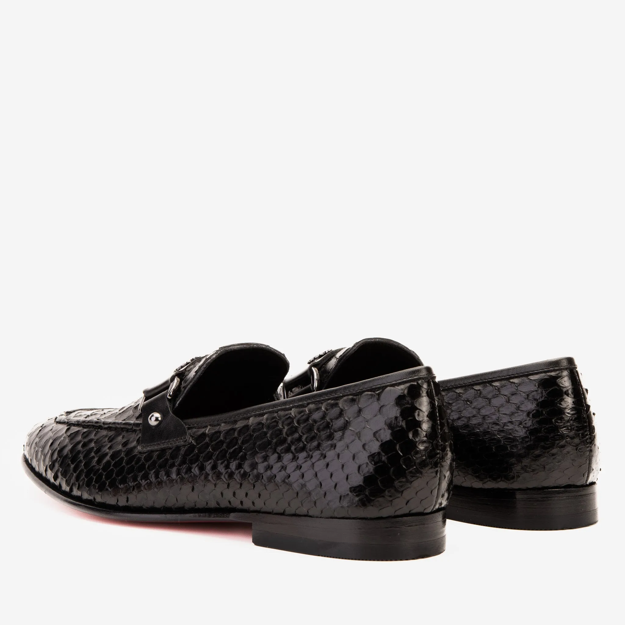 The Boss Pyth Black Shoe Bit Loafer Men Shoe