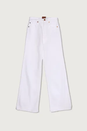 The Wide A Leg Jean Soft White
