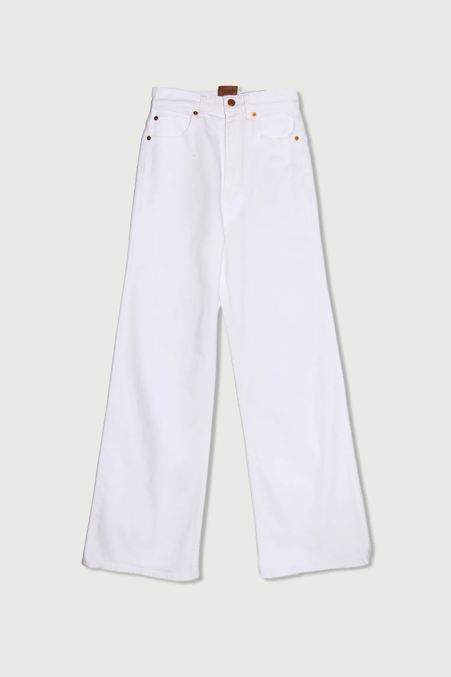 The Wide A Leg Jean Soft White