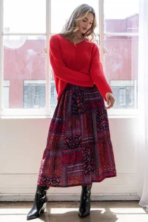 Tiered Maxi Skirt