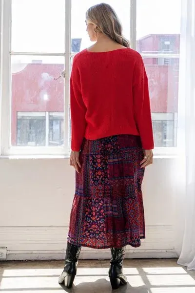 Tiered Maxi Skirt